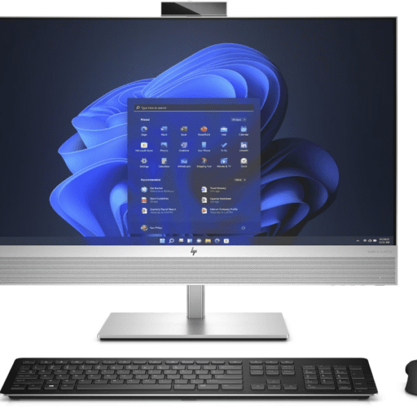 HP EliteOne 870-G9 All In One Computer QHD Touch screen  Intel Core i7-13700 (13th Gen), 16GB DDR5, 1TB SSD NVMe, 27.0" (2560x1440) QHD IPS Touch Screen, HP 125 Wired Mouse & Keyboard, DOS, HP Fingerprint Sensor, Silver Color, Free Dos, 1 Year Warranty
