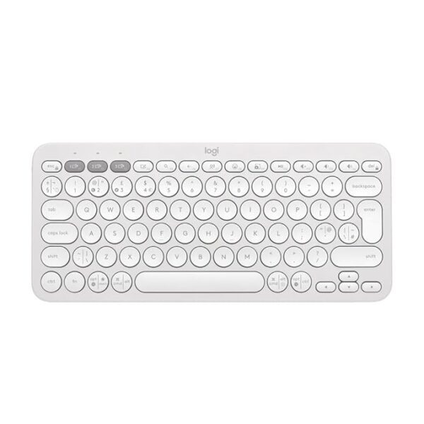 Logitech Pebble Keys 2 K380s Wireless Keyboard White English