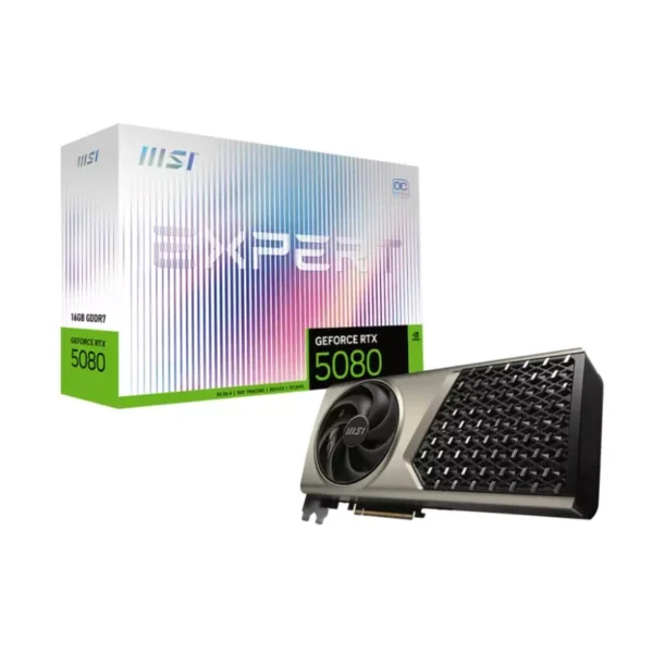 MSI GeForce RTX 5080 16GB GDDR7 EXPERT OC Graphics Card, DLSS 4 - 912-V531-449