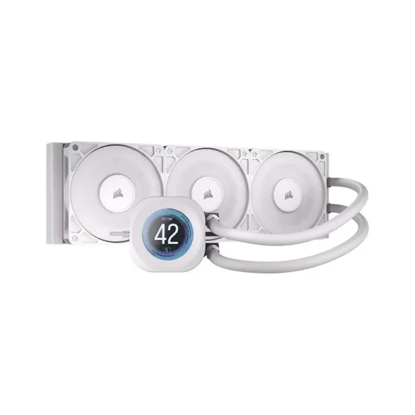 Corsair Nautilus 360 RS 360mm LCD CPU Liquid Cooler White (CW-9061034-WW)