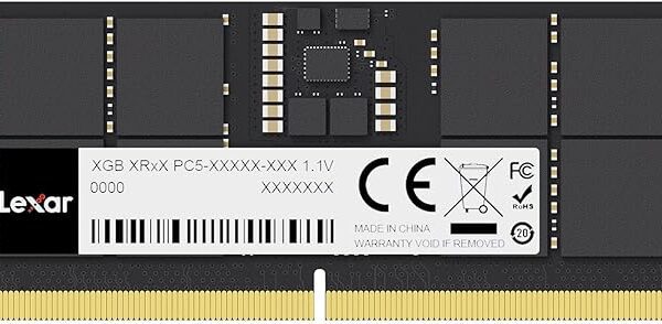 Lexar SODIMM 32GB DDR5 RAM 5600MHz, 262-Pin SODIMM Laptop RAM, High Performance Gaming DRAM SO-DIMM for Laptop-LD5S32G56C46ST-BGS
