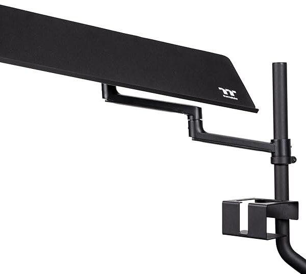 Thermaltake Keyboard & Mouse Tray: Compatible With Thermaltake GR500 & GF500 Simulator Cockpit, Adjustable Height & Rotation, Integrated Cup Holder, Cable Management Space - Black