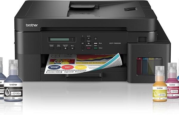Brother Wireless All In One Ink Tank Printer, DCP-T830DW, Automatic Duplex Print & Scan, ADF, Email & Mobile Print, Network Connectivity, Compact Design