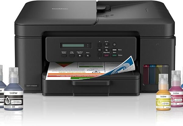 Brother Wireless All In One Ink Tank Printer, DCP-T730DW, Automatic Duplex Print & Scan, ADF, Email & Mobile Print, Compact Design