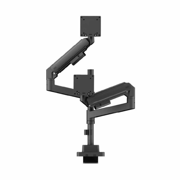 SkillTech Titan Heavy-Duty Pole-Mounted Gas Spring Dual Monitor Arm SH87 C024P