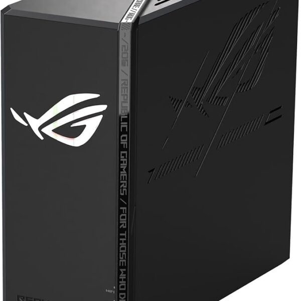 ASUS ROG STRIX GS-BE18000 IEEE 802.11be Gaming Router: Tri-band 18000Mbps, Eight 2.5G Ports, Dual Dedicated Gaming Ports, 4G/5G Mobile Tethering, AiMesh, Network Security - Black