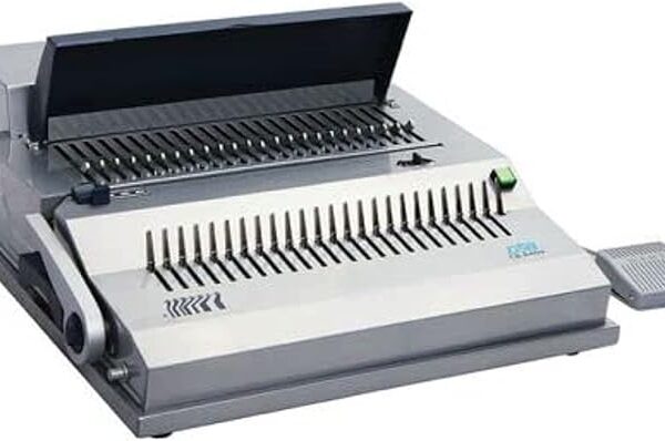 DSB CB-240E A4 Adjustable Electric Comb Binding Machine Metal Boady, A4, letter and extra large up to 692mm width