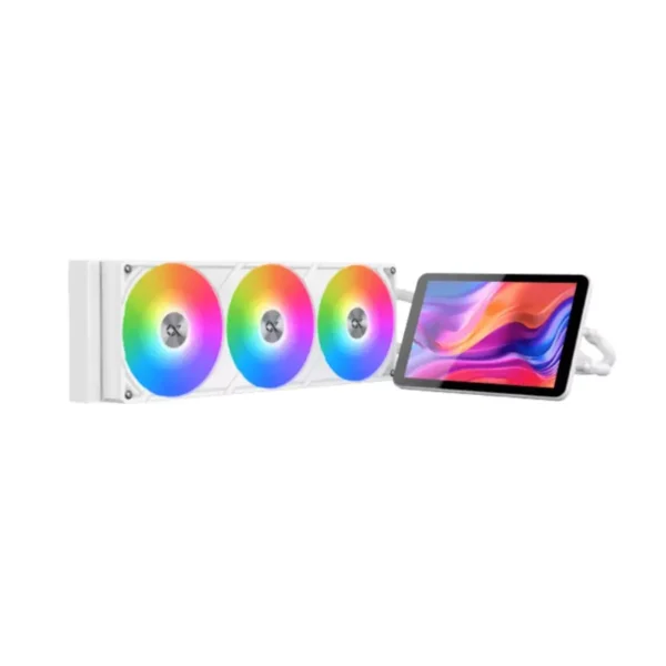 Xigmatek Connect Pro 360 Arctic AIO 7" LCD ARGB CPU Liquid Cooler - White | EN48364