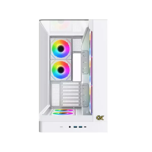 Xigmatek Pano II Tempered Glass E-ATX Case - White | EN48425