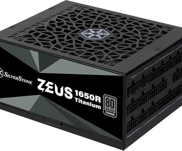 SilverStone Technology Zeus 1650R Titanium 80 Plus Titanium 1650W PCIe Gen5 / ATX 3.1 Power Supply, SST-ZU1650R-TM