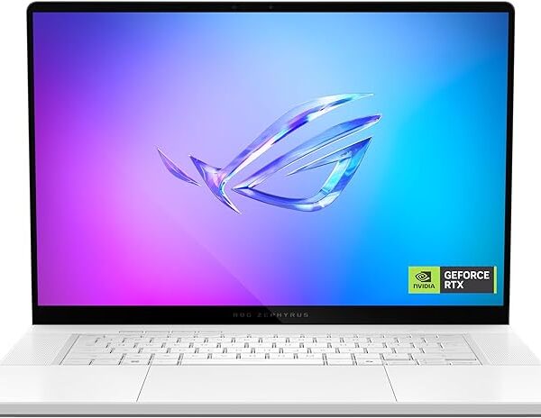 ASUS ROG Zephyrus G14 (Platinum White) Gaming Laptop | NVIDIA RTX 5050 8GB | AMD Ryzen™ 9 270 | 16GB RAM |1TB SSD |14" 3K OLED 120Hz | Win11 [GA403UH-OLED9161W]