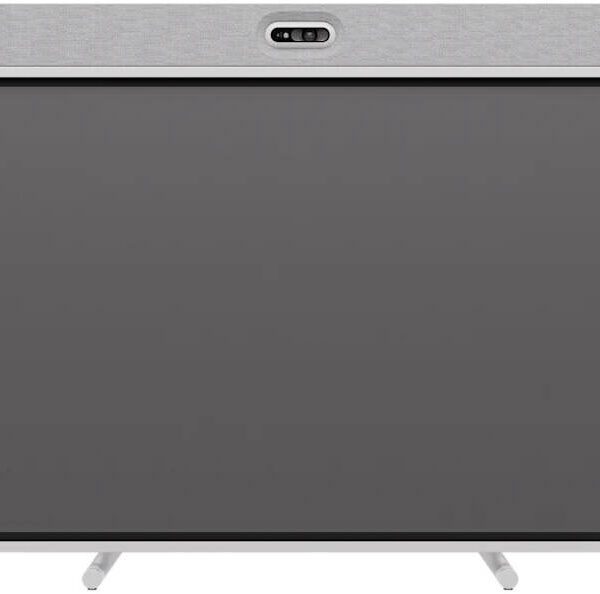 Logitech Rally Board 65 Interactive Display, 65" LCD UHD 4K Display, IR-Based w/ 20 Points of Touch, Anti-Glare & Anti-Fingerprint Coating, Digital PTZ Camera, Off-White | 960-001729