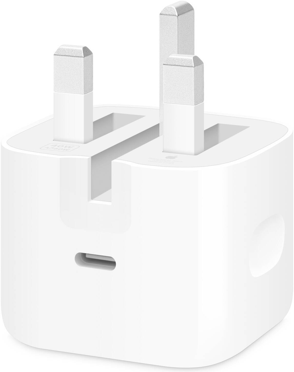 adapter-1 adapter 1 1 - Apple 40W Dynamic Power Adapter with 60W Max, Compact Fast Charging USB-C Power Adapter, Dynamic Power Boost for iPhone, iPad & Mac Devices, White | MGTV4ZP/A