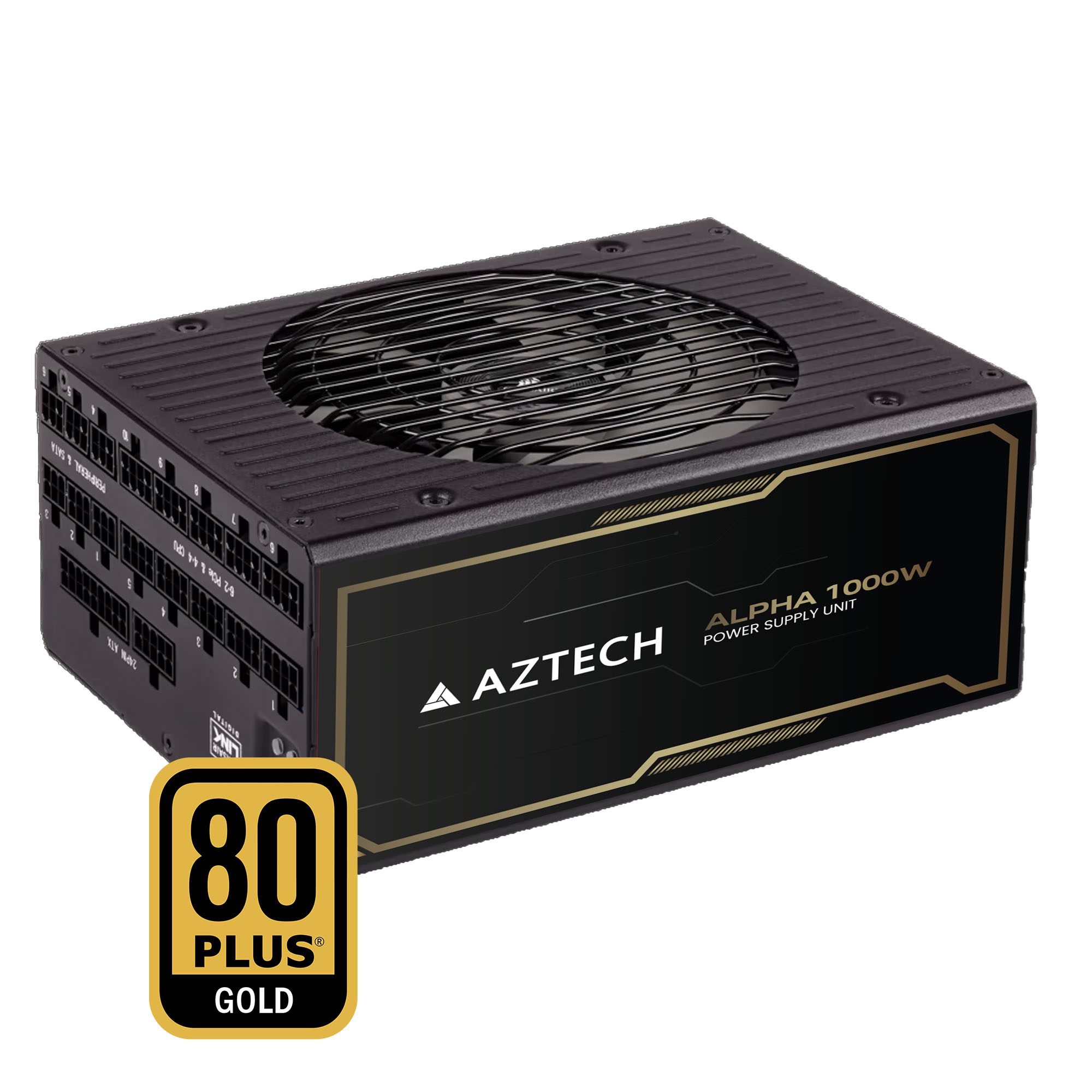 ALPHA-1000W-FM-01-1 ALPHA 1000W FM 01 1 - Aztech Powersupply Alpha 850W Gold Fully Modular -ATX 3.1 and PCIE 5.1 Ready - 5y