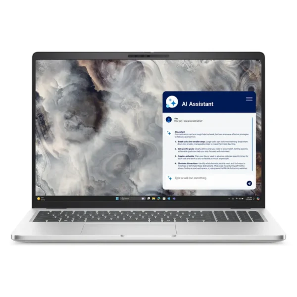 Dell Pro 16 PC16250 Laptop, Intel Core 5 120U Processor, 8GB RAM, 512GB SSD, 16" FHD+ Display, Windows 11 Pro, English & Arabic Keyboard, 1 Year Warranty I  D-PC16250-C5-8-W11P-ARB