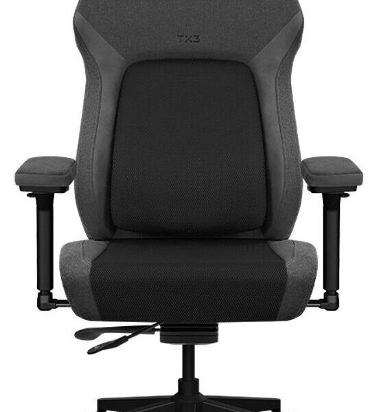 ThunderX3 CORE Smart Mesh Ergonomic Gaming Chair, CORE.RDY 3D Self Adjusting Lumbar, SYNC5 5 Way Multi Function Mechanism, 8D Total Adjustability, 1D Memory Foam Headrest, Black | TEGC-2072101.11