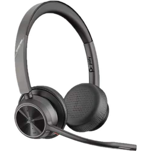 Poly Voyager 4320 Microsoft Teams Wireless Headset + BT700 Adapter + Charging Stand (VOY 4320-M)