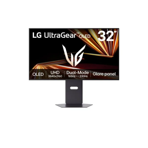 LG 32GX850A-B 32" OLED 4K Gaming Monitor – 3840x2160, 165Hz, 0.03ms, DisplayPort 1.4, HDMI 3.0, USB 3.0, Headphone Out, Tilt, Black