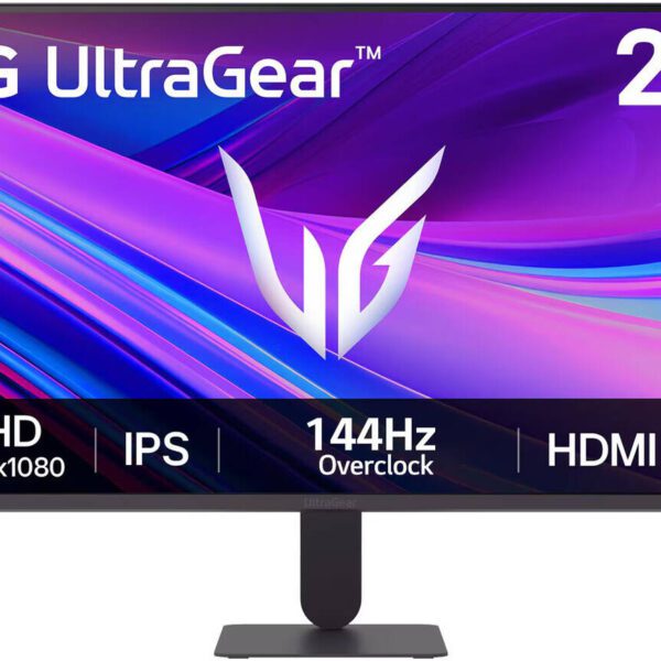 LG UltraGear 27G411A Gaming Monitor, 27" IPS Display, FHD Resolution, 144Hz Refresh Rate, 5ms (GtG @ Faster) Response Time, AMD FreeSync Premium Pro & NVIDIA G-Sync, Black | 27G411A-B.AMA
