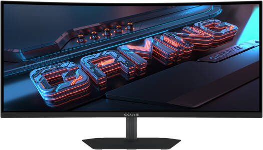 GIGABYTE GS34WQCA Curve Gaming Monitor, 34" VA Display, WQHD Resolution, 1500R Curvature, 120Hz Refresh Rate, 1ms (MPRT) Response Time, AMD FreeSync Premium Technology