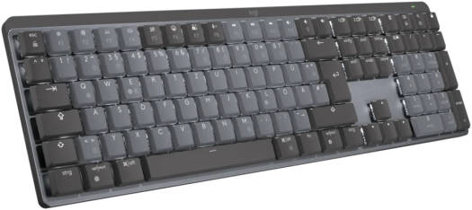 Logitech MX Mechanical Wireless Illuminated Keyboard, Connect via Bluetooth, 10m Range, Hand Proximity Sensor, Caps Lock and Battery Indication, USB Receiver, Graphite Clicky | 920-010759