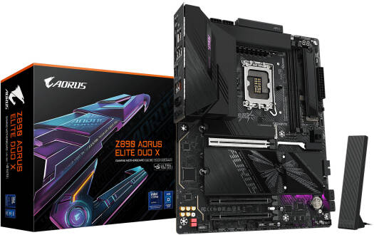 GIGABYTE Z890 AORUS ELITE DUO X ATX LGA 1851 Motherboard, Intel Z890 Chipset, 2x DDR5 DIMM Slots, Up to 256GB Max Memory, 1x PCIe 5.0 x16 with PCIe UD Slot, 5x M.2 Slots | Z890-A-ELT-DUO-X