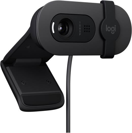 Logitech Brio 105 Full HD 1080p Business Webcam with Auto-Light Balance, Graphite | 960-001592